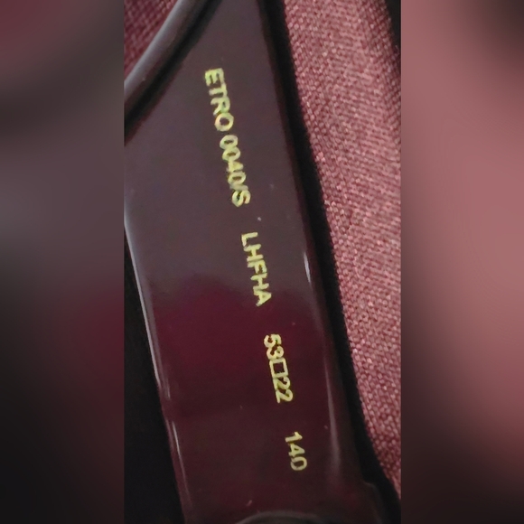 ETRO 0040/S Women's Oversized Cateye Burgundy Sunglasses - Picture 6 of 6